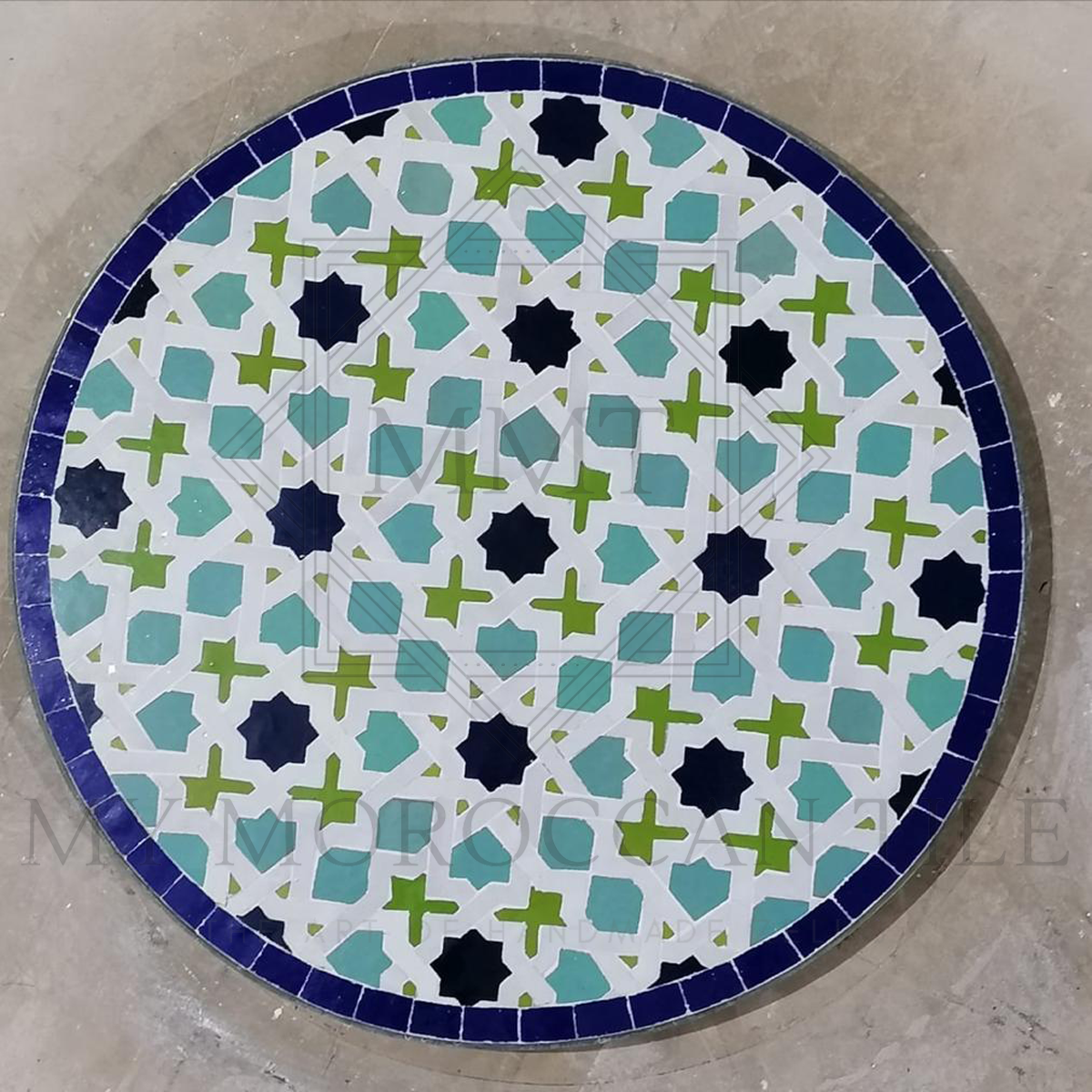 Table en mosaïque marocaine faite à la main 2108-10