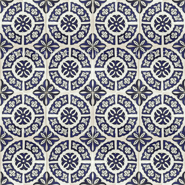 Hand painted Moroccan tile – 17118 - My Moroccan Tile