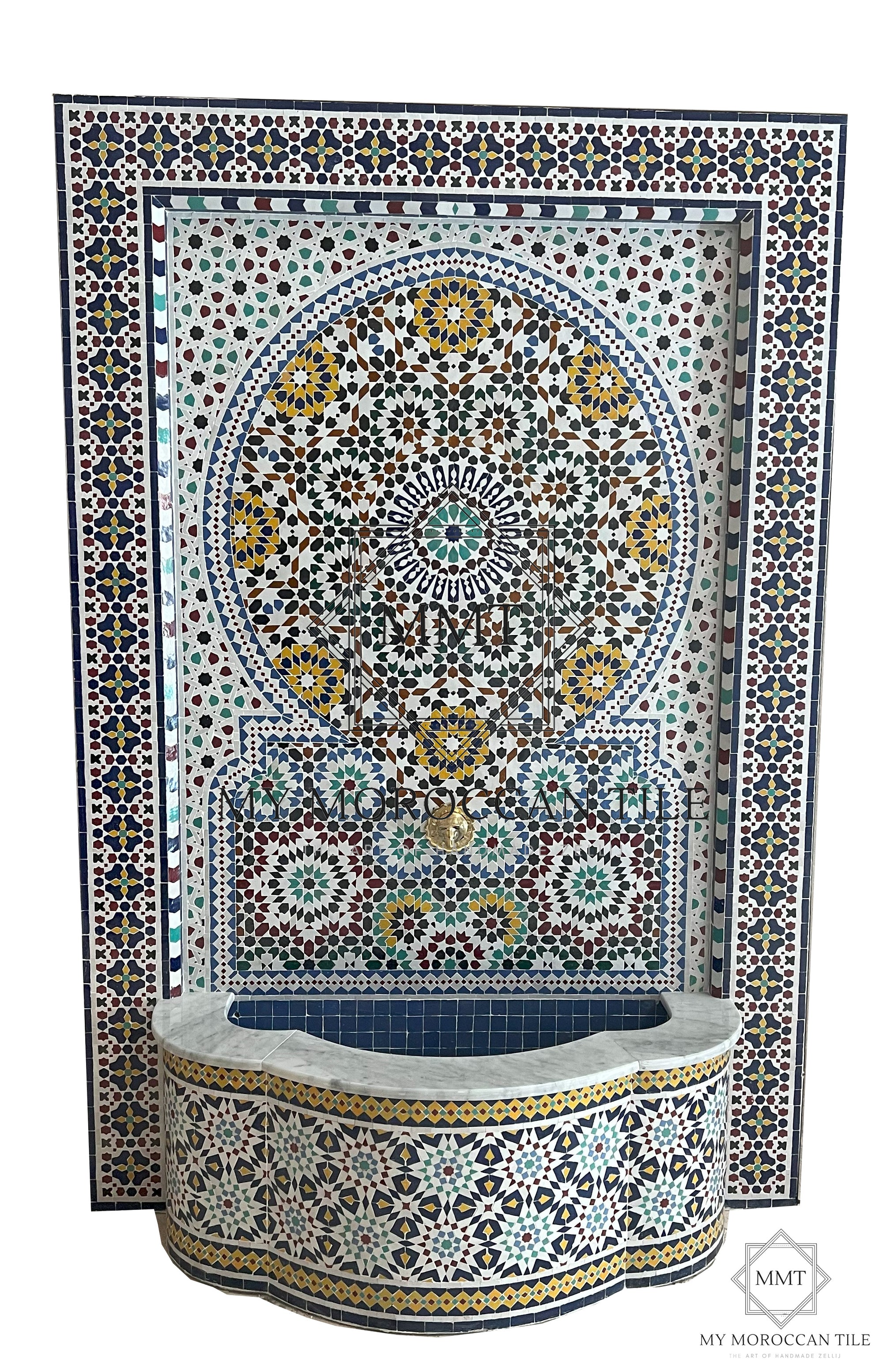Mosaic wall fountain 2412
