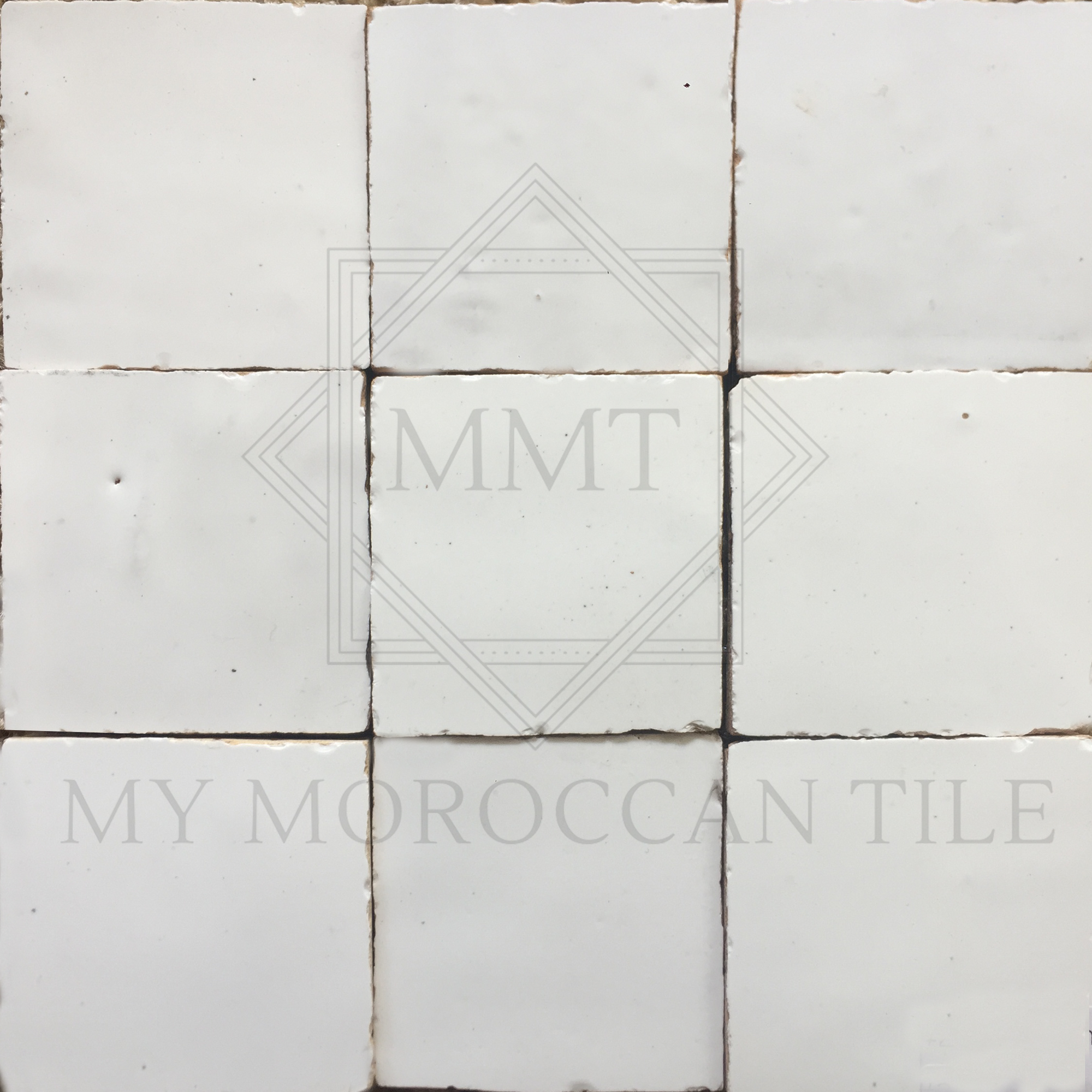 Snow Moroccan Zellige Tile