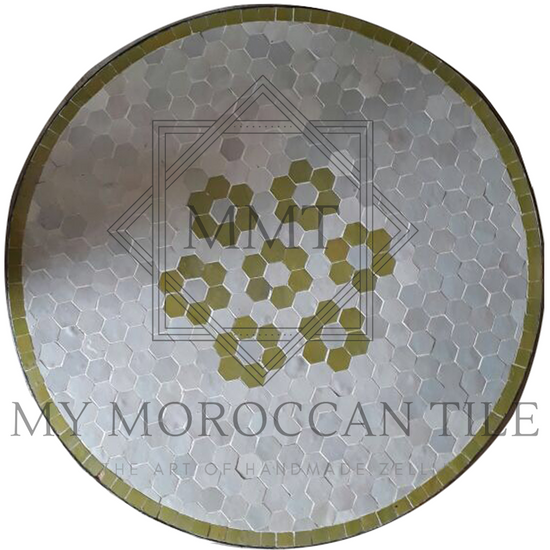 Plateau de table en mosaïque Hexa 6181