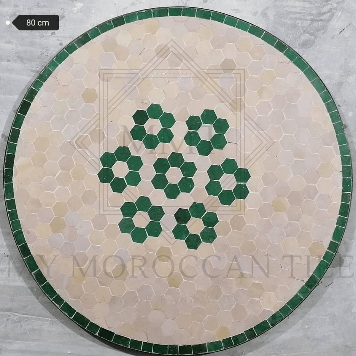 Table en mosaïque marocaine faite à la main 2106-06
