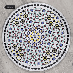 Moroccan zellij mosaic ties octagon