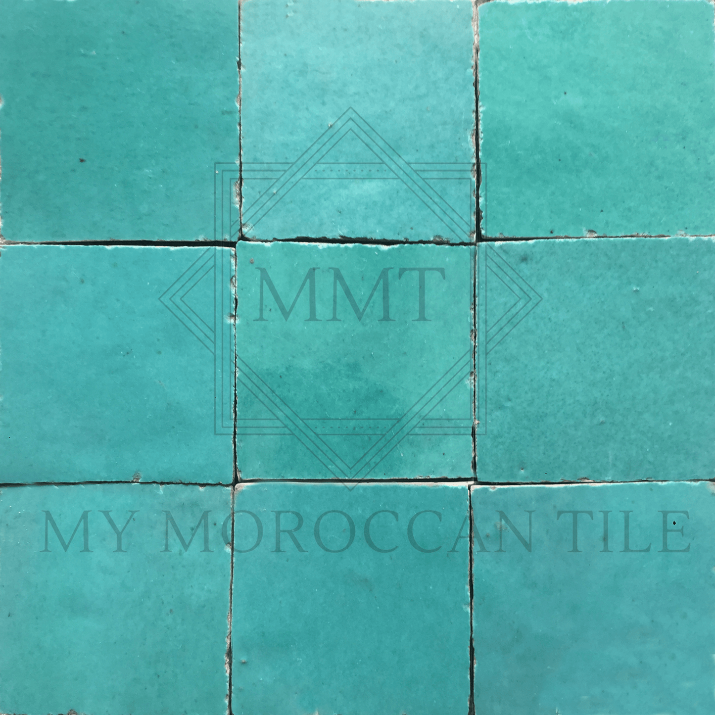 Aqua Moroccan Zellige Tile - My Moroccan Tile