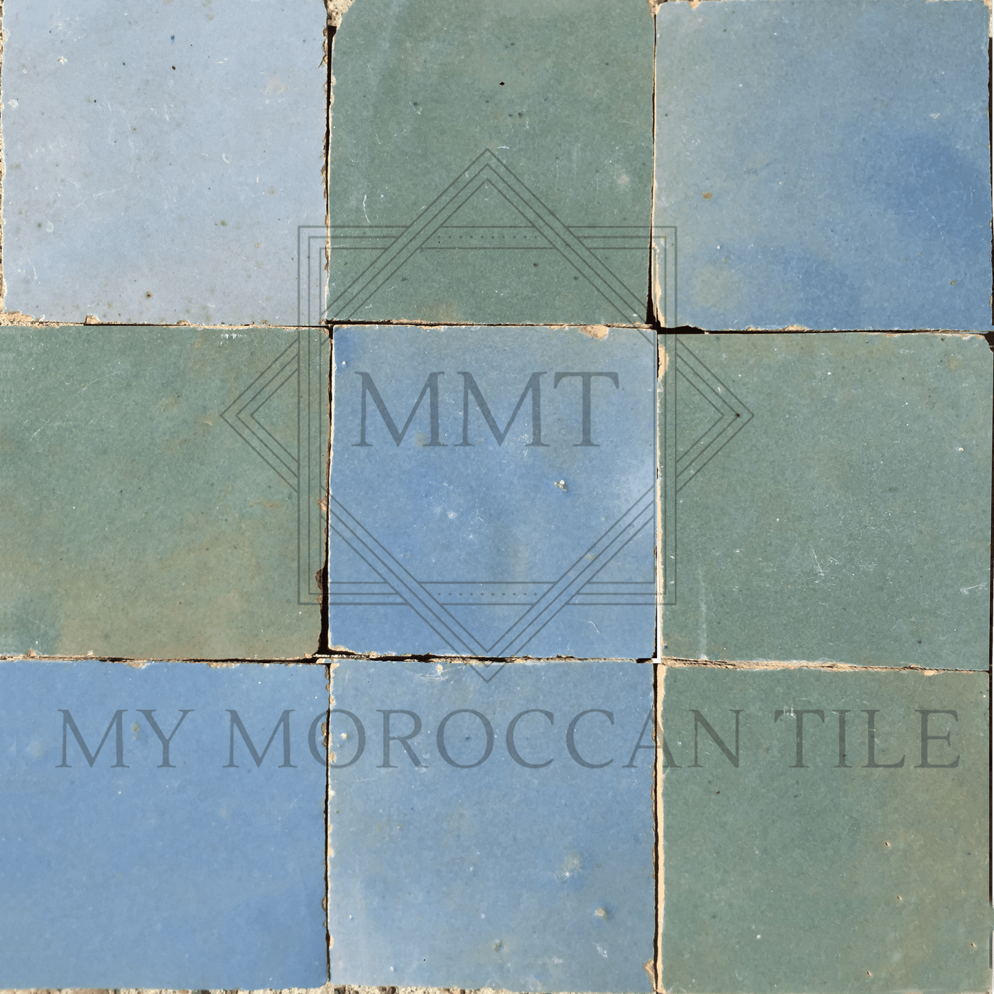 Celeste Blue Moroccan Zellige Tile - My Moroccan Tile