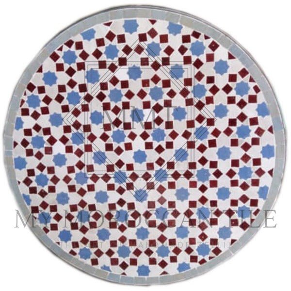 
                  
                    Eight Pointed Mosaic Table Top 1801 - My Moroccan Tile
                  
                