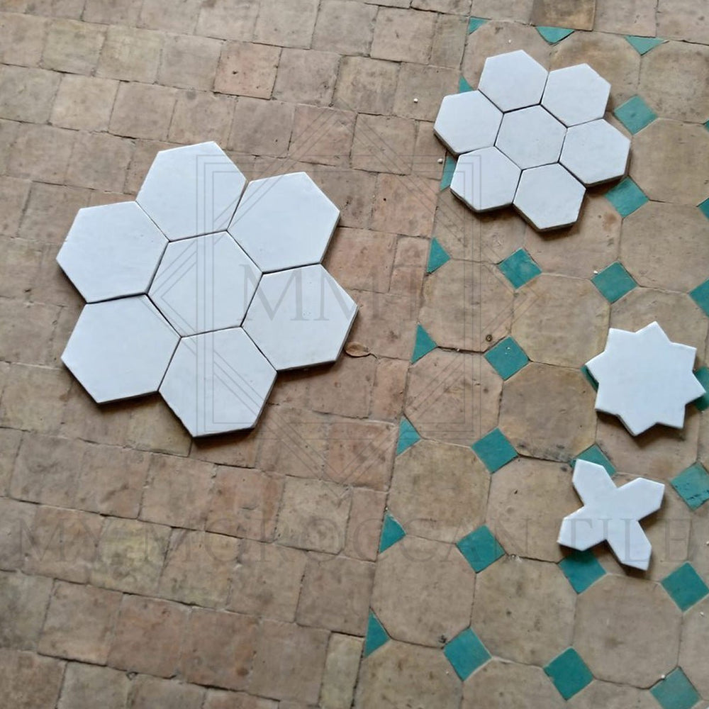 
                  
                    Hexagon Moroccan Terracotta Pavers - My Moroccan Tile
                  
                