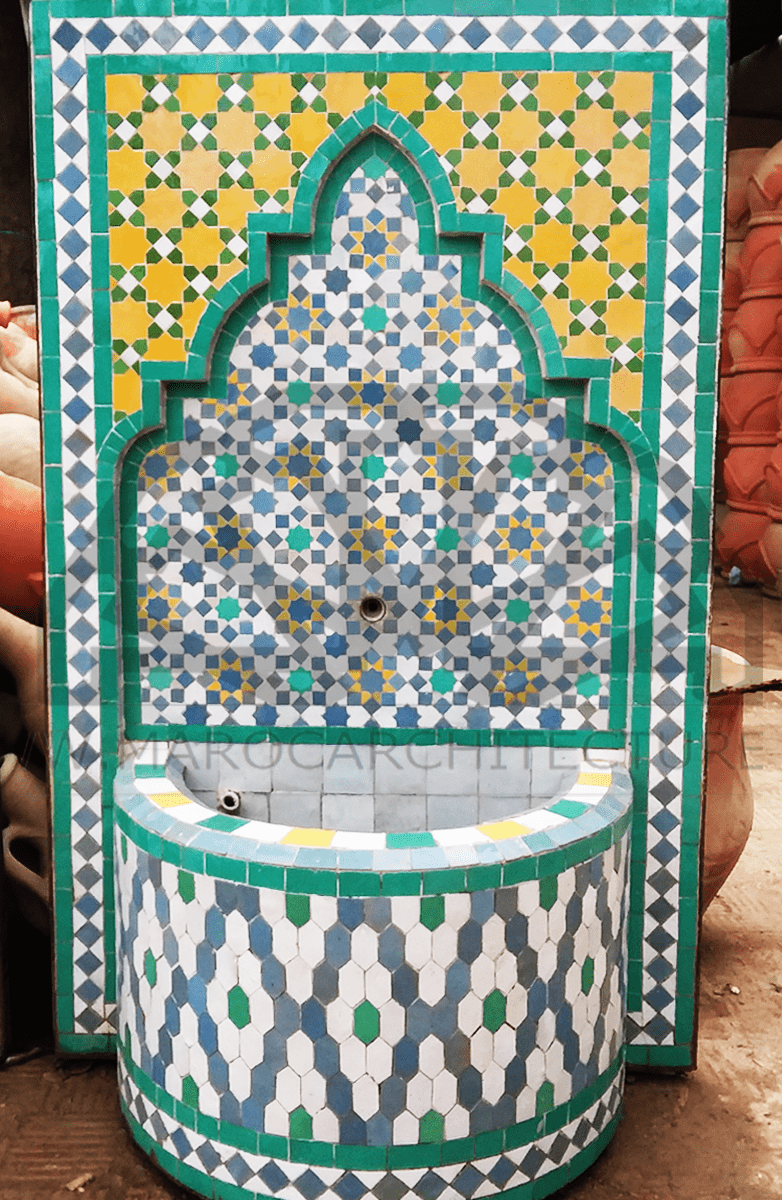 Moroccan Mosaic Fountain 18017 - My Moroccan Tile