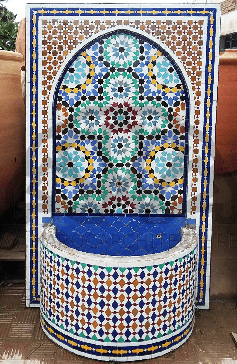 Moroccan Mosaic Fountain 18020 - My Moroccan Tile