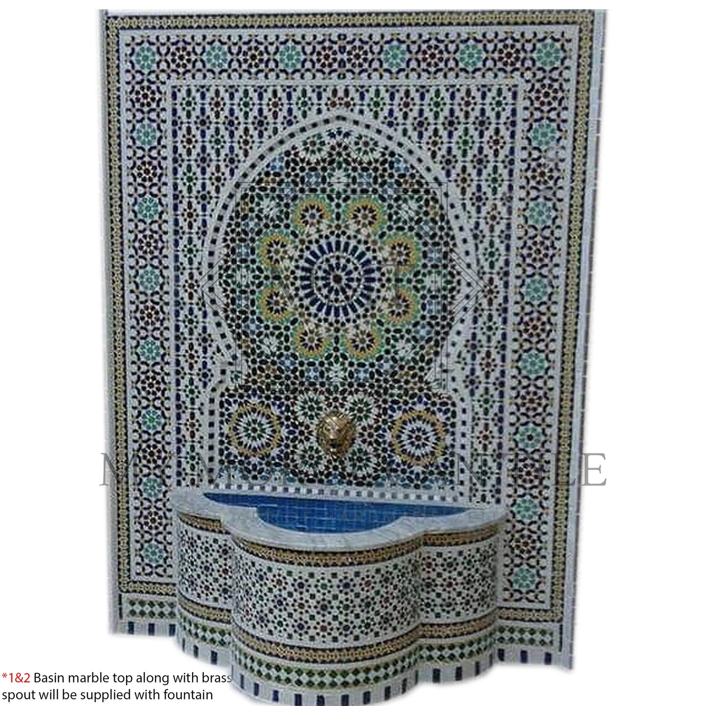 Mosaic wall fountain 2411 - My Moroccan Tile