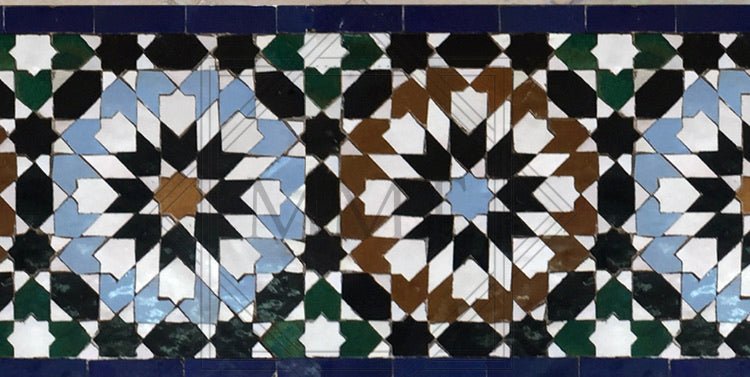 Octa Mosaic Border - My Moroccan Tile