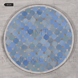 Table en mosaïque marocaine faite à la main 2188-06