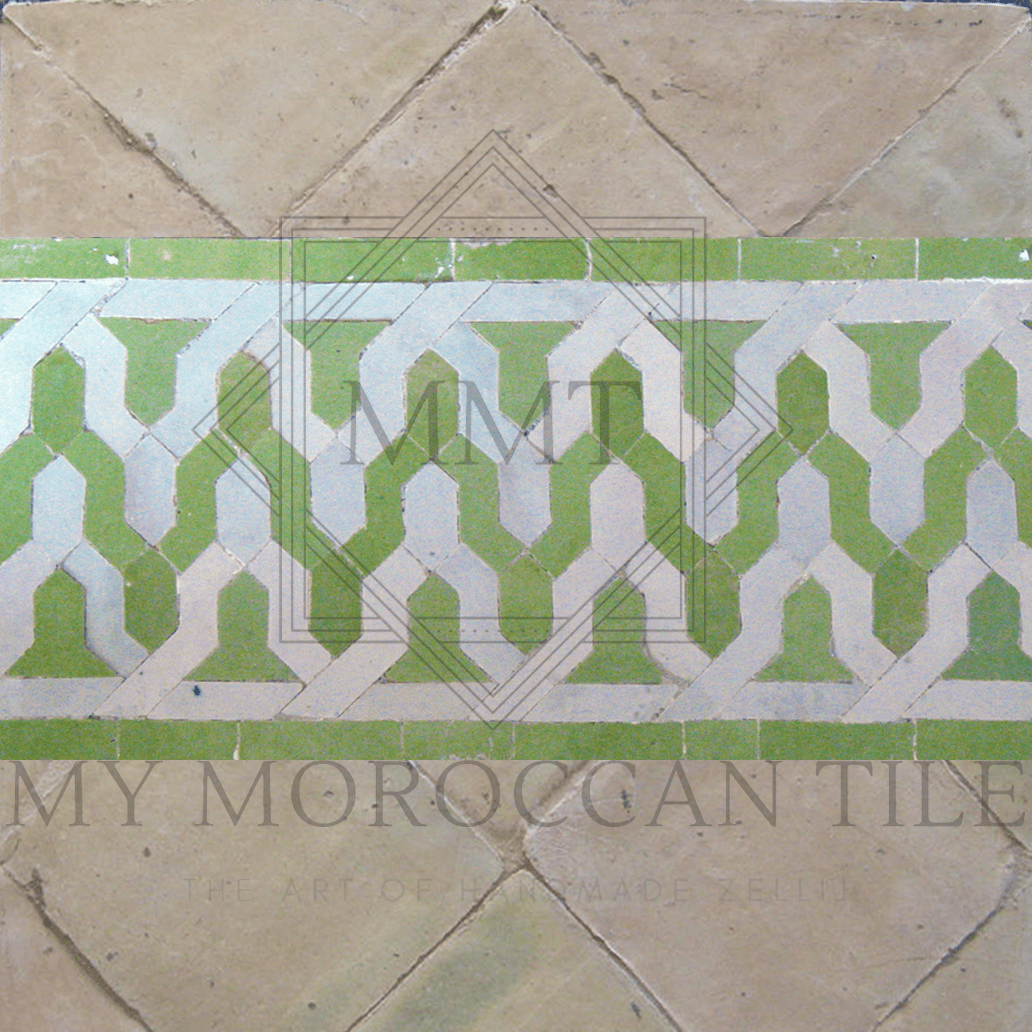 Zigzag Mosaic Border - My Moroccan Tile